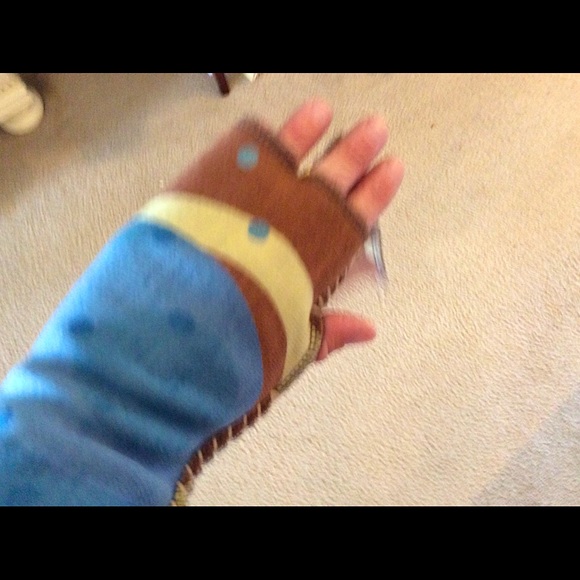 ❤️Fingerless Gloves Handprinted in Scotland - Picture 2 of 5